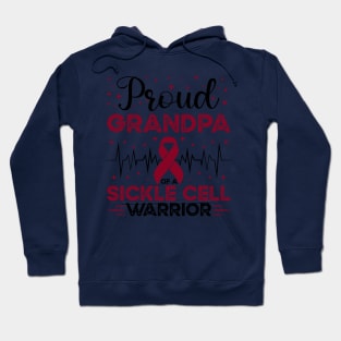 Proud Grandpa Of A Sickle Cell Warrior Sickle Cell Awareness Hoodie